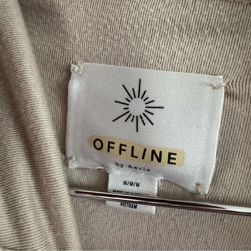Aerie OFFLINE Velour Oversized Hoodie Lounge Cozy Soft Girl Medium - Picture 7 of 14